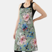 Grünes Hintergrund Blumenmuster. Schürze (InSitu)