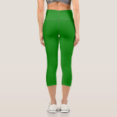 Grünes Hochwaldkraut Capri Leggings (Rückseite)