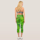 Grünes Hochwaldkraut Capri Leggings (Rückseite)