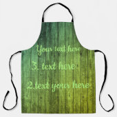 Grünes Holz Diese Vorlage personalisieren Schürze (Vorderseite)