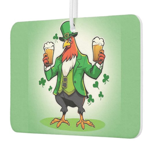 Grünes Huhn Autolufterfrischer (Links)