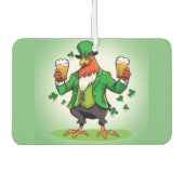 Grünes Huhn Autolufterfrischer (Vorderseite)