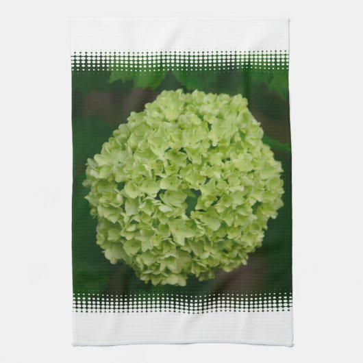 Grünes Hydrangea-Geschirrtuch Geschirrtuch (Vertikal)