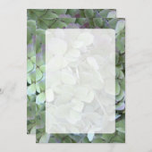 Grünes Hydrangea Wedding Fan Programmpapier Programm (Vorne/Hinten)