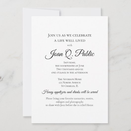 Grünes Hydrangeas Wasserfarbe Lebendes Party Beerd Einladung (Rückseite)