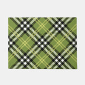 Grünes irisches kariertes Muster Fußmatte (Vorderseite)