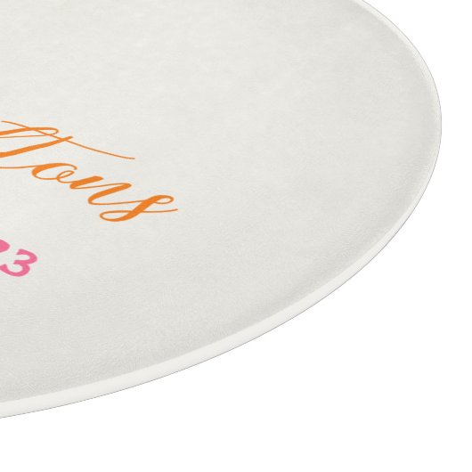 Grünes Jahr der hellen Orangenfrucht Schneidebrett (Ecke)