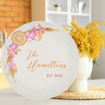 Grünes Jahr der hellen Orangenfrucht