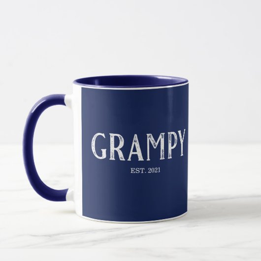 Grünes Jahr der Navy Blue Grampy Tasse (Links)