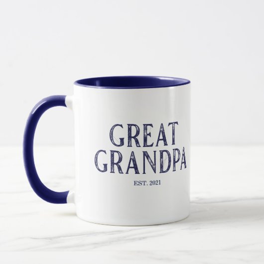 Grünes Jahr der Navy Blue Great Opa Tasse (Links)