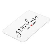 Grünes Jahr des Roten Herzens Magnet (Linke Seite)