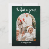 Grünes Jahr im Review Multi Foto Collage Weihnacht Ankündigung (Vorderseite)