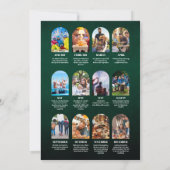 Grünes Jahr im Review Multi Foto Collage Weihnacht Ankündigung (Rückseite)