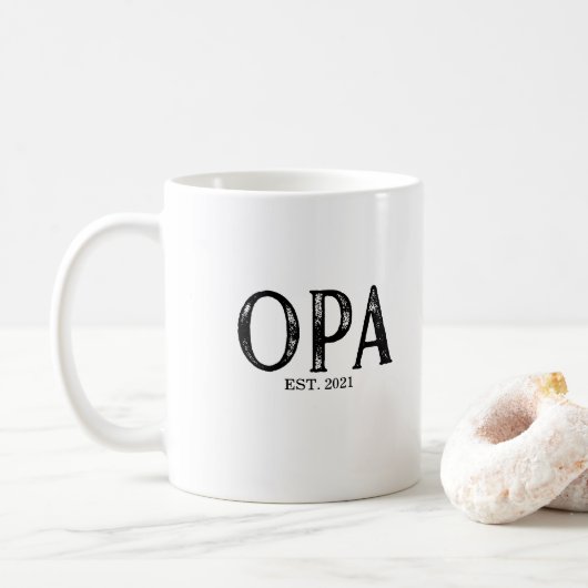 Grünes Jahr Kaffeetasse (Mit Donut)