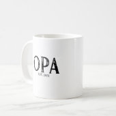 Grünes Jahr Kaffeetasse (Vorderseite Links)