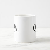 Grünes Jahr Kaffeetasse (Mittel)