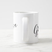 Grünes Jahr Personalisiert Jumbo-Tasse (Rückseite)