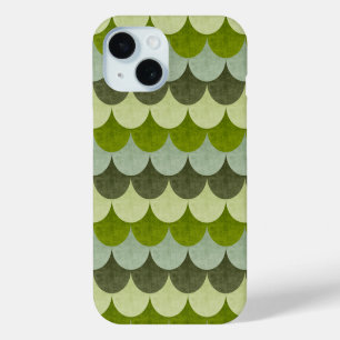 Grünes Jakobsmuschel-Drachen-Schuppenmuster Case-Mate iPhone Hülle