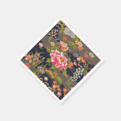 Grünes japanisches Kimono-Deko Serviette (Ecke)