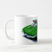Grünes Kabriolett 1965 Korvette Kaffeetasse (Links)