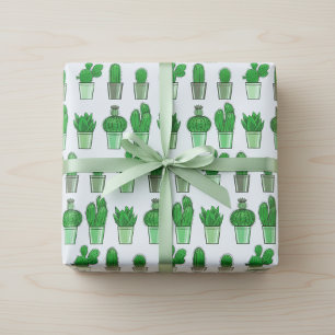 Grünes Kaktus-Geschenkverpackungspapier Geschenkpapier