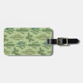 Grünes Kaktus-Muster SüdwestGeo-Schritt-| Gepäckanhänger (Vorderseite horizontal)