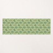 Grünes Kaktus-Muster SüdwestGeo-Schritt-| Yogamatte (Vorderseite (Horizontal))