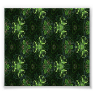 Grünes Kaleidoskop 1 Fotodruck