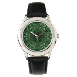 Grünes Kaleidoskop Armbanduhr