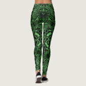Grünes Kaleidoskop Leggings (Rückseite)