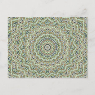 Grünes Kaleidoskop Postkarte