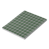 Grünes Kap Breton Tartan Notizblock (Rotiert)