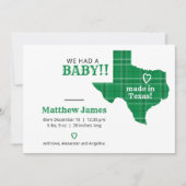 Grünes Kariertes Foto aus Texas Ankündigung (Vorderseite)