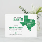 Grünes Kariertes Foto aus Texas Ankündigung (Stehend Vorderseite)