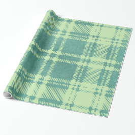 Grünes Kariertes Geschenkpapier