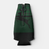 Grünes Kariertes Hirsch Flaschenkühler (Rückseite)