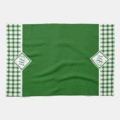 Grünes kariertes Küchentuch (Horizontal)