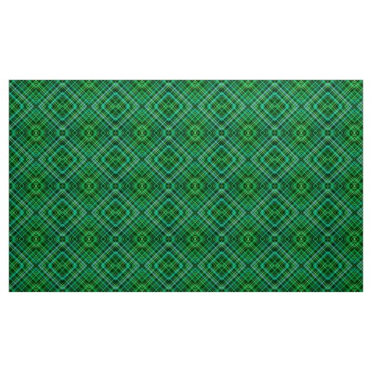 Grünes kariertes Muster Stoff (Yard (91,4 cm))