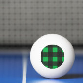 Grünes kariertes Muster Tischtennisball (Netto)
