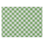 Grünes Kariertes Prüfmuster von Gingham Tischdecke (Vorderseite (Horizontal))