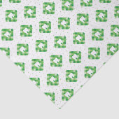 Grünes kariertes Zahn-Muster Seidenpapier (Ausschnitt)