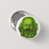 Grünes Karl- MarxAbzeichen Button (Vorne & Hinten)