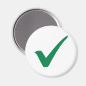 Grünes Karo Magnet (Vorderseite/Rückseite)