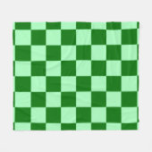 Grünes Karo-Quadrat nahtloses Muster Fleecedecke (Vorderseite (Horizontal))
