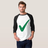 Grünes Karokennzeichen T-Shirt (Vorne ganz)