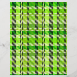 Grünes Karopapier für Scrapbooking, doppelseitige