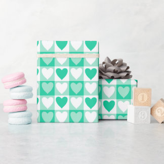 Grünes Karussell Geschenkpapier