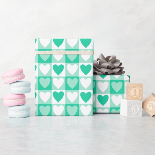 Grünes Karussell Geschenkpapier (Babyparty)