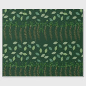 Grünes Kaskadengewächse Geschenkpapier (Flach)