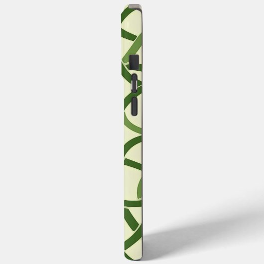 ☘️ Grünes keltisches Muster in Interlacen🍀 Case-Mate iPhone Hülle (Rückseite / Links)